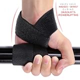 EVO Fitness Lifting Wrist Straps Anti Slip Neoprene Gel Pad Pair view 6