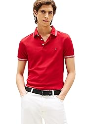 Tommy Hilfiger Men's Tipped Slim Short Sleeve