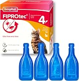 Beaphar FIPROtec Spot-On Cats 12 Treatments Flea Tick Vet Medicine view 2