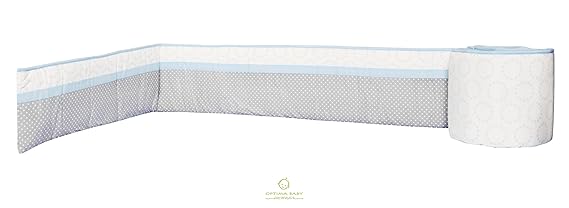 geenny optimababy blue grey elephant 6 piece baby nursery crib bedding set