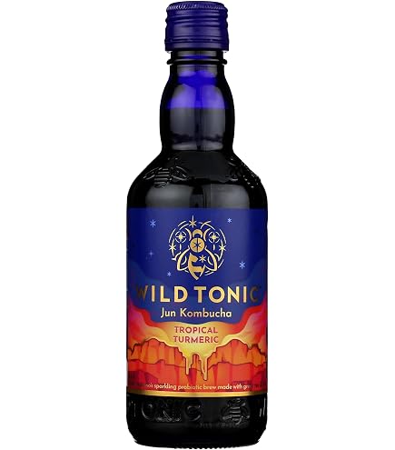 Amazon.com: Wild Tonic Organic Mango Ginger Jun Kombucha, 12 FZ