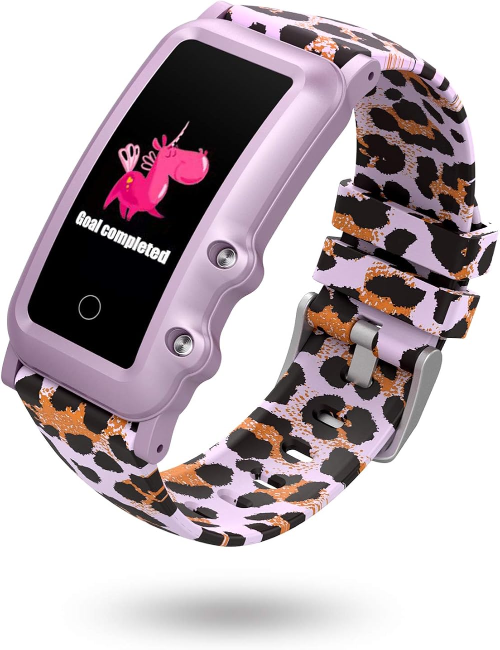 BIGCHINAMALL Kids Activity Tracker Smartwatch Heart Rate Monitor Purple