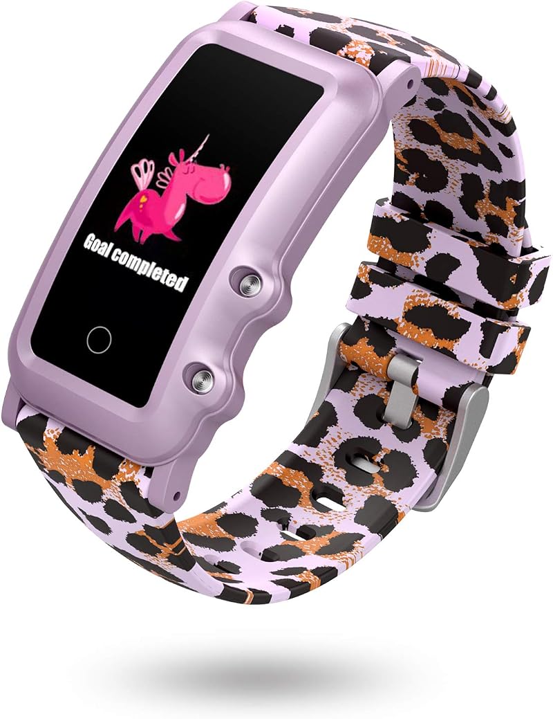BIGCHINAMALL Kids Activity Tracker Smartwatch Heart Rate Monitor Purple