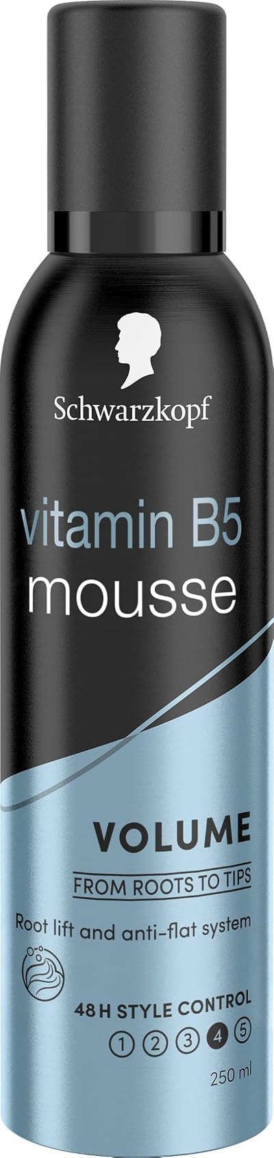 Schwarzkopf Volume Lift Hair Mousse 250ml Volumising Strong 48hr Hold Collagen
