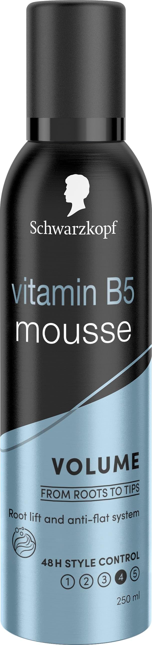 Schwarzkopf Volume Lift Hair Mousse 250ml Volumising Strong 48hr Hold Collagen