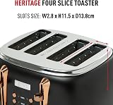 Haden Heritage Black 4 Slice Toaster with Adjustable Browning view 2