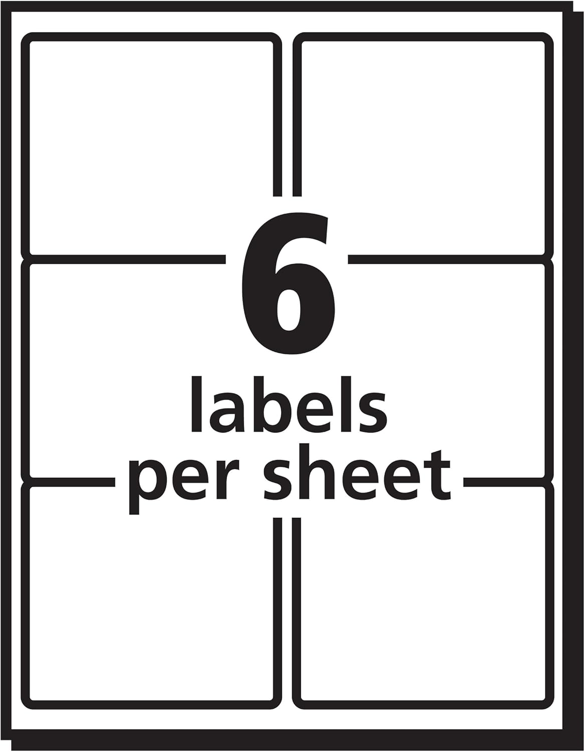 AVERY White EcoFriendly Shipping Labels, 3.33 x 4 Inches, Box of 600 (48464): Office Products