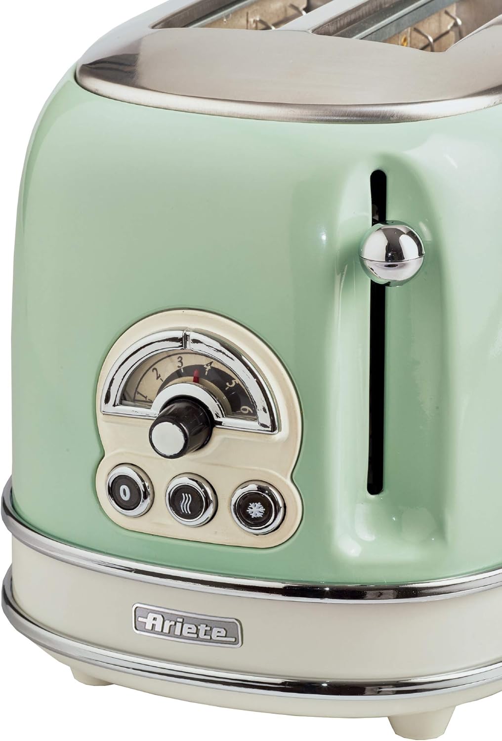 Ariete ARPK2 Retro Style Jug Kettle and 2 Slice Toaster Set Green