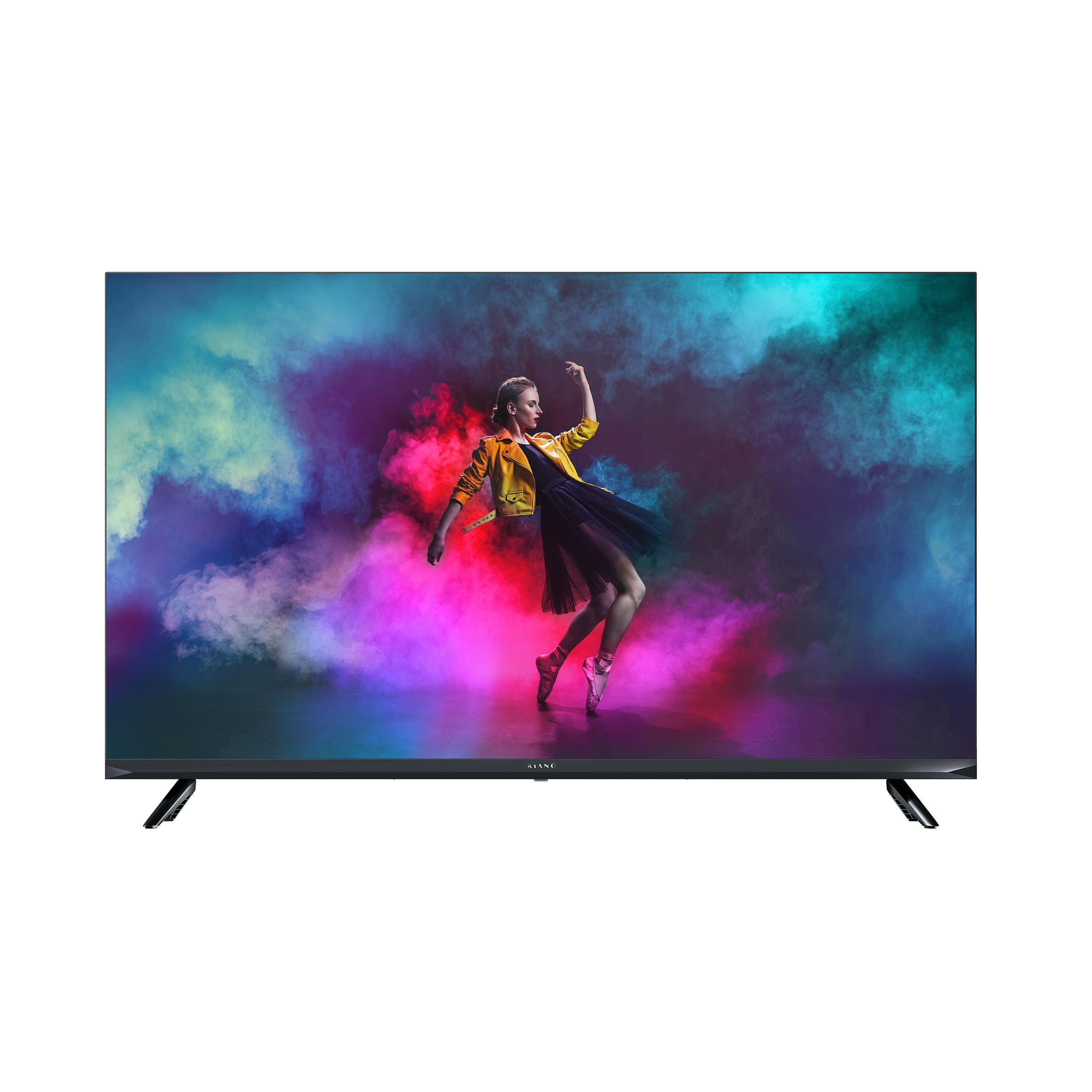 Kiano-Elegance-TV-Smart-Televisores-50-Pulgadas-127cm-LED-4K-Ultra-HD-TV-UHD-HDR-Sin-Marco-Metal-Android-TV-Netfilx-Youtube-Bluetooth-Miracast-WiFi-3-HDMI-Dolby-Audio-Tuner-DVB-T2