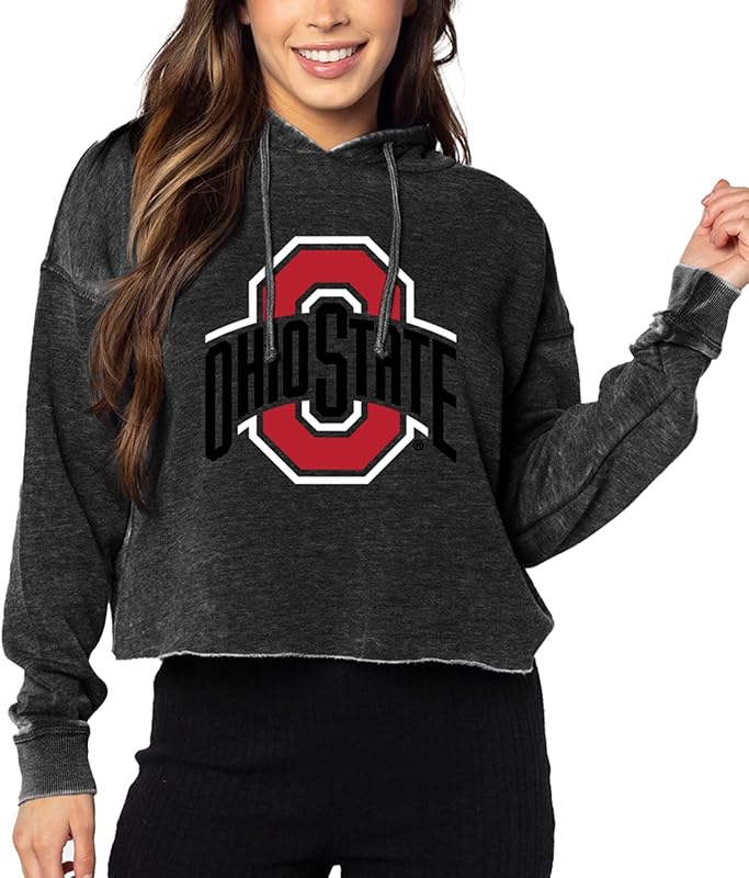 NCAA Donna Campus Felpa con Cappuccio, Donna, Campus Felpa con Cappuccio, 450_NC_PL, Carbone, S