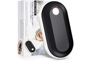GOANDO Hand Warmers Rechargeable 7800mAh Electric Hand Warmer Reusable for 12 Hours Heating USB Portable Pocket Heater Handwarmers for Outdoor Camping Hunting Golfing Winter Gifts for Men and Women