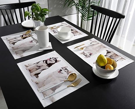 Amazon ランチョンマット 独立 可愛い 背景 プレースマット お食事マット 食卓 飾り 断熱 テーブルマット おしゃれ 滑り止め 北欧 丸洗い 雰囲気アップ 家庭レストラン用 6枚 ランチョンマット オンライン通販