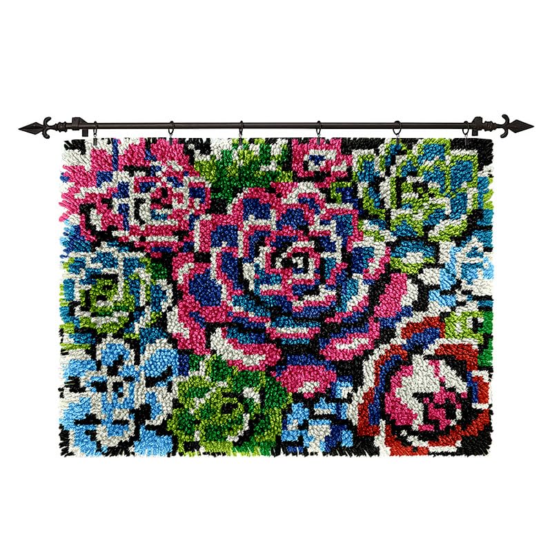 veirousa Succulent Plant Latch Hook Kits for