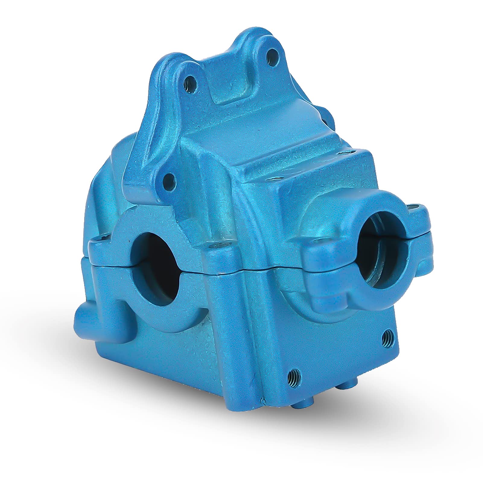 RC Gearbox Cover,Aluminum Alloy Gearbox Upper Lower Cover Shell,for 144001 Remote Control Car Model Upgrade Parts (Blue)