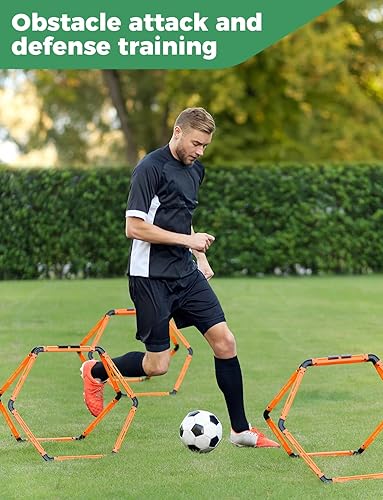 GHB Hex Agility Rings Speed Rings with Carrying Bag Set Portable