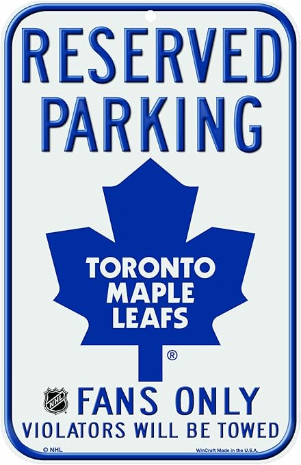 Amazon Com Nhl Toronto Maple Leafs 11 By 17 Inch Sign Sports Fan Street Signs Sports Outdoors