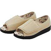Silverts Diabetic Open-Toe Shoes for Women | Extra-Wide Non-Slip Comfortable Slippers for Elderly, Swelling, Sensitive Feet
