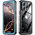SPIDERCASE for iPhone 16 Pro Max Case Waterproof, [12FT Military Drop Proof] [IP68 Waterproof] [Full Body Protection] Heavy Duty Protective Cover for iPhone 16 Pro Max 6.9”, Light Blue