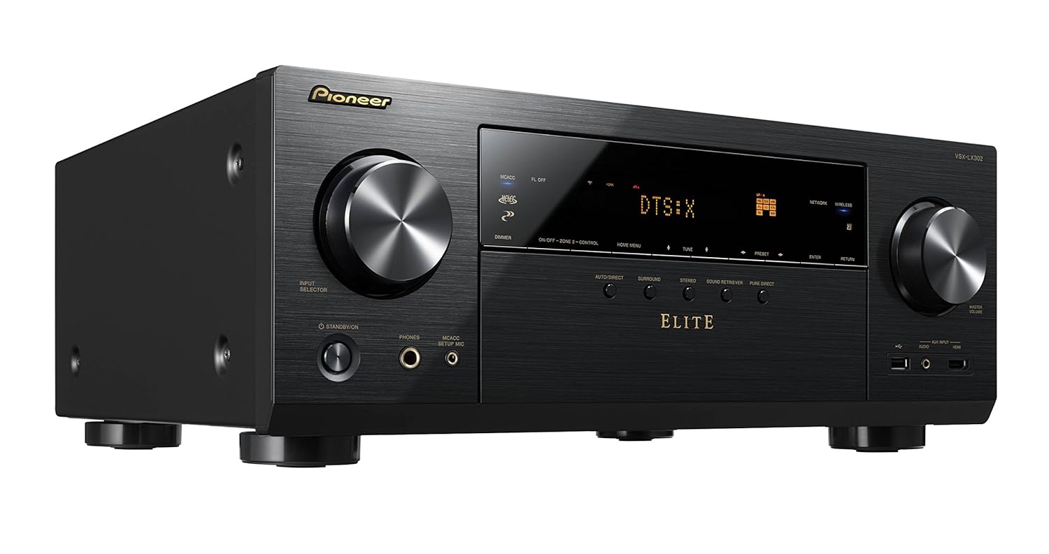 Amazon.com: Pioneer Elite Audio & Video Component Receiver Black (VSX-LX302):  Electronics