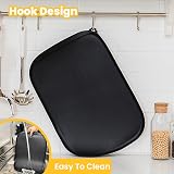 Conlun Dog Food Mat with Side Pocket 46x30cm Natural Tan Non-Slip Waterproof view 3