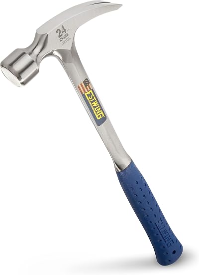 Estwing E3/24S Straight Claw Framing Hammer 680g 24oz Vinyl Grip
