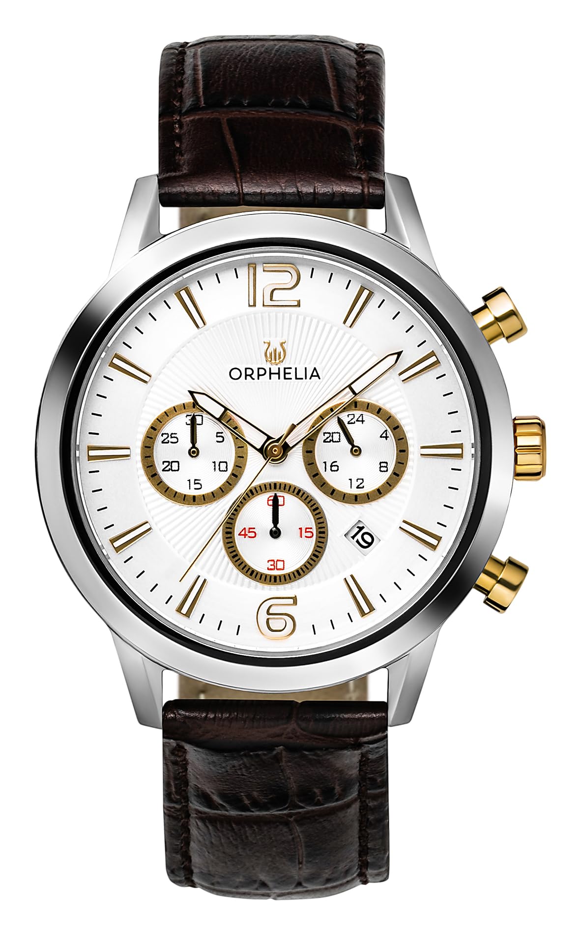 Orphelia Mens Chronograph Quartz Watch with Leather Strap OR81801