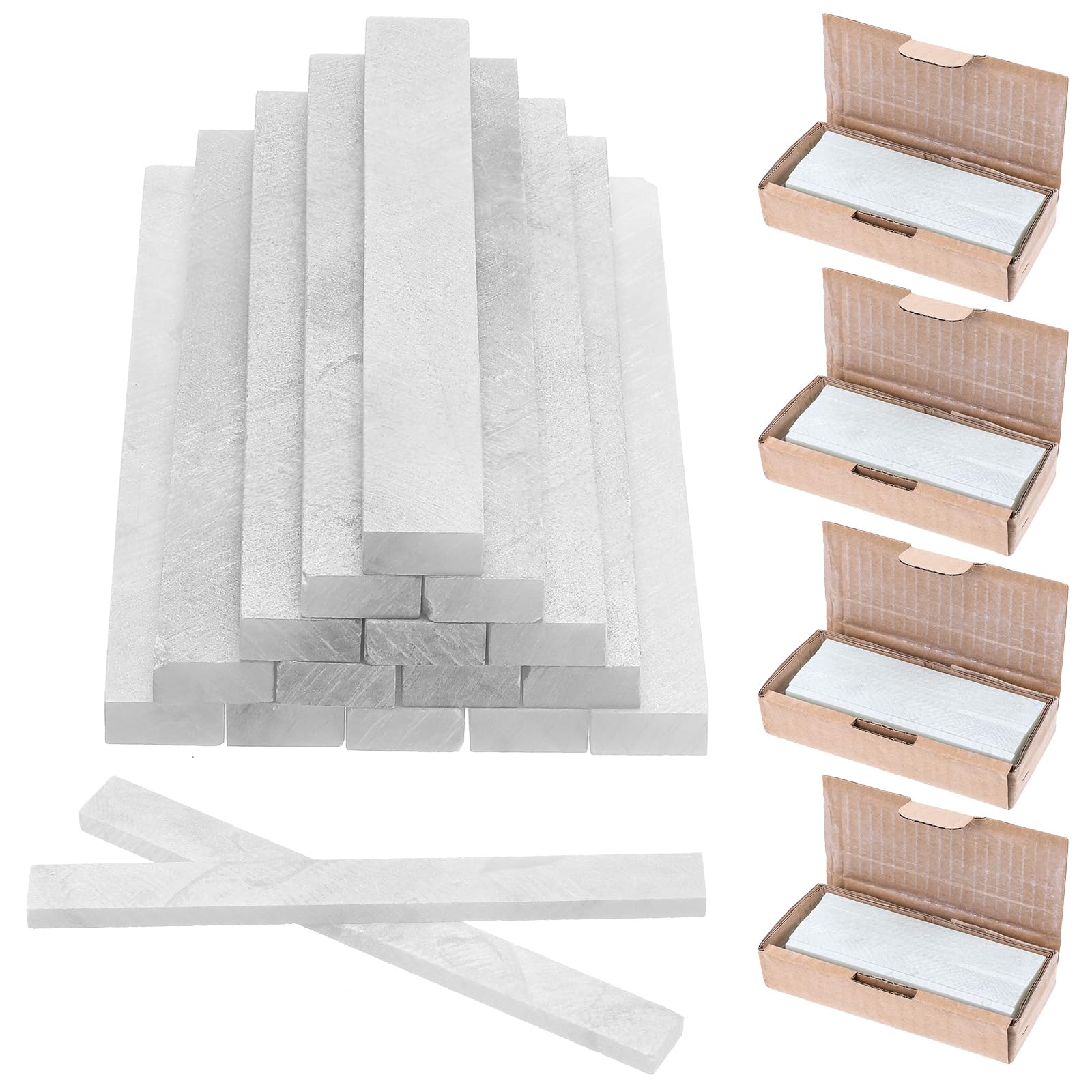 Photo 1 of 108Pcs Soapstone Pen, Flat White Soapstone Refills, Soap Stones Chalk, Professional Soapstone Pencil for Welders Textile Marking Tools and Markers Removable Markings on Steel Cast Iron