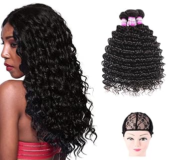 Amazon Com Brazilian Hair Kinky Curly 3 Bundles Virgin Deep