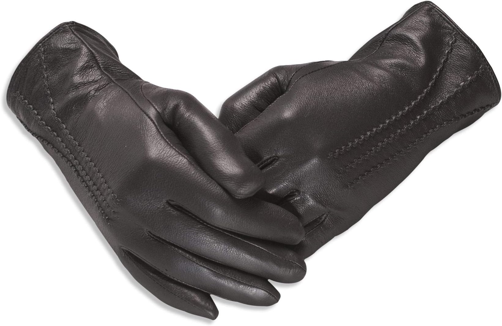 Womens Leather Gloves - Classic Style With Soft Fabric Lining - Amber Label Range
