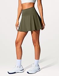 SANTINY 14" Tennis Skirt Golf Skorts with Pockets