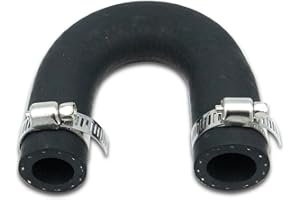 BOPURTOTLY 551699 Heater Core Bypass Hose with 2 Clamps For LS or LT Series Engine (5/8" End and 3/4" End)