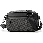 XIKIBEA Crossbody Bag for Mens, Men's commuter shoulder bag, Travel bag Work Business Small men's satchel