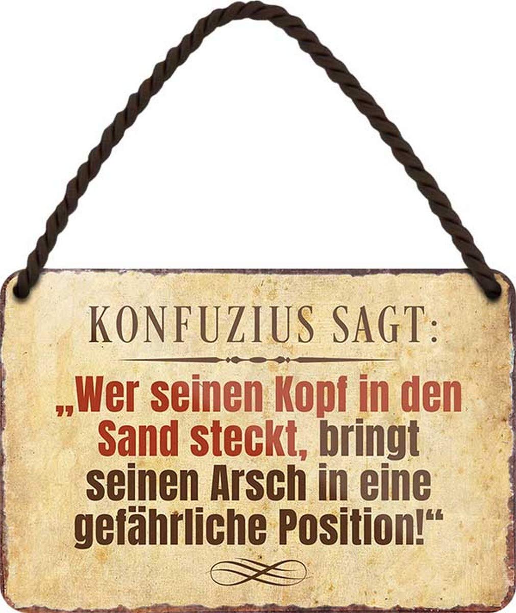HS216 N / A Wer seinen Kopf in den Sand ist 18 x 12 cm [German Language]