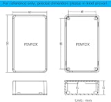 HAOCHEN 6 Pcs Plastic Project Box 100x60x25 mm ABS Enclosure Black view 7