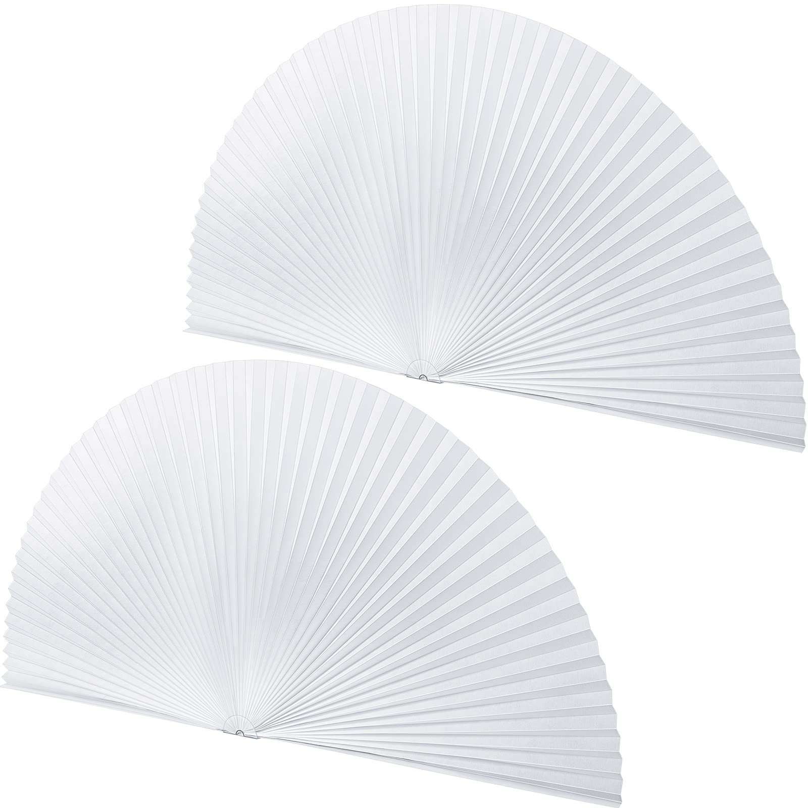 Photo 1 of Half Moon Window Shade Half Circle Arch Window Blackout, Light Filtering Pleated Fabric Shade,36 x 72 Inch(White,2 Pcs)