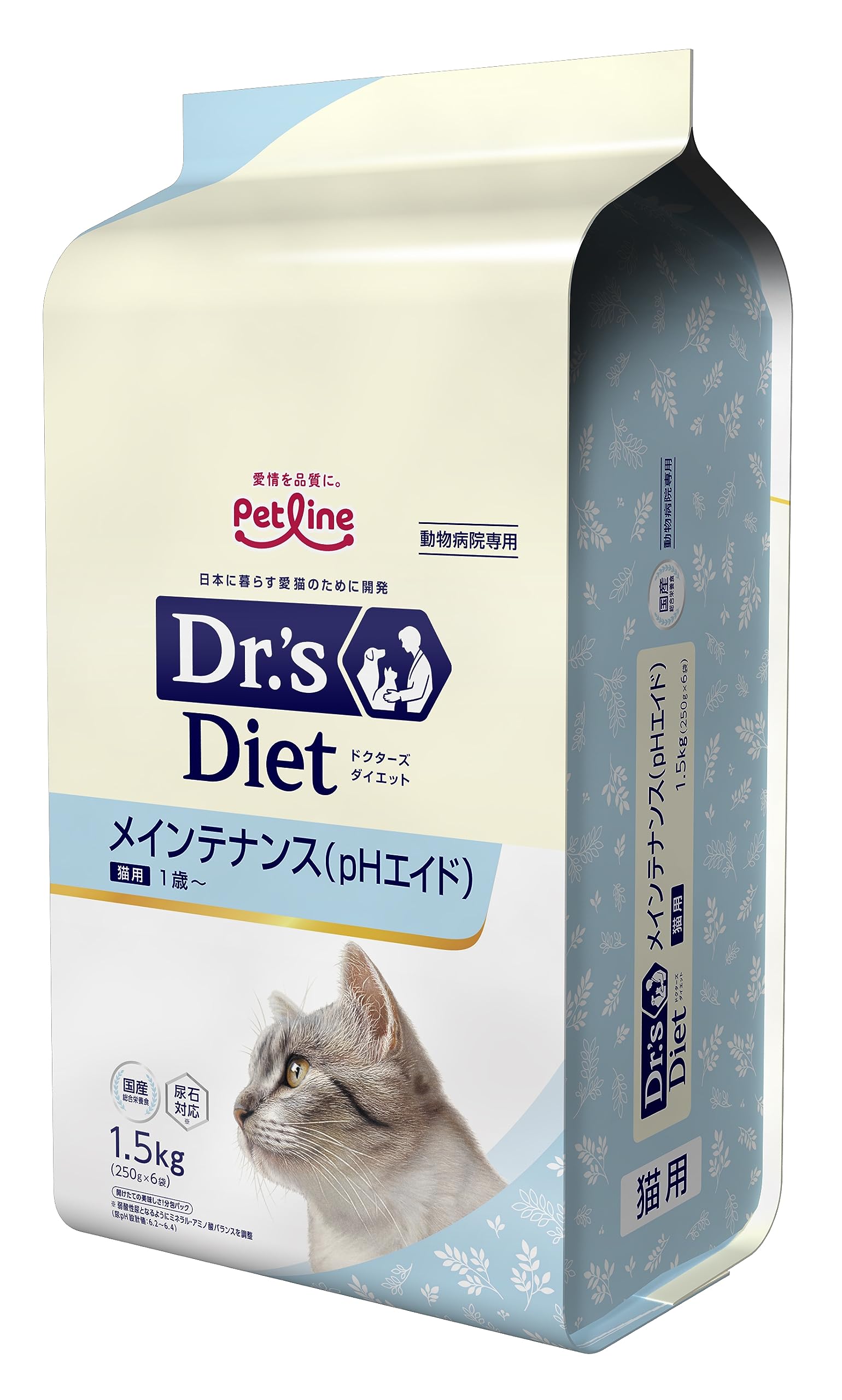 PETLINE ドクターズダイエット 猫用メインテナンス pHエイド 1.5kg ペットラインの商品画像