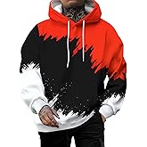 Kiptmug Men's Novelty Print Hoodie Stylish Graphic Sweatshirt for Men