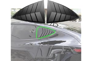 ASVEGE Model Y Side Window Louver Cover Sport Style for Tesla Model Y 2021 2022 2023 2024 2025 Accessories (Matt Black)