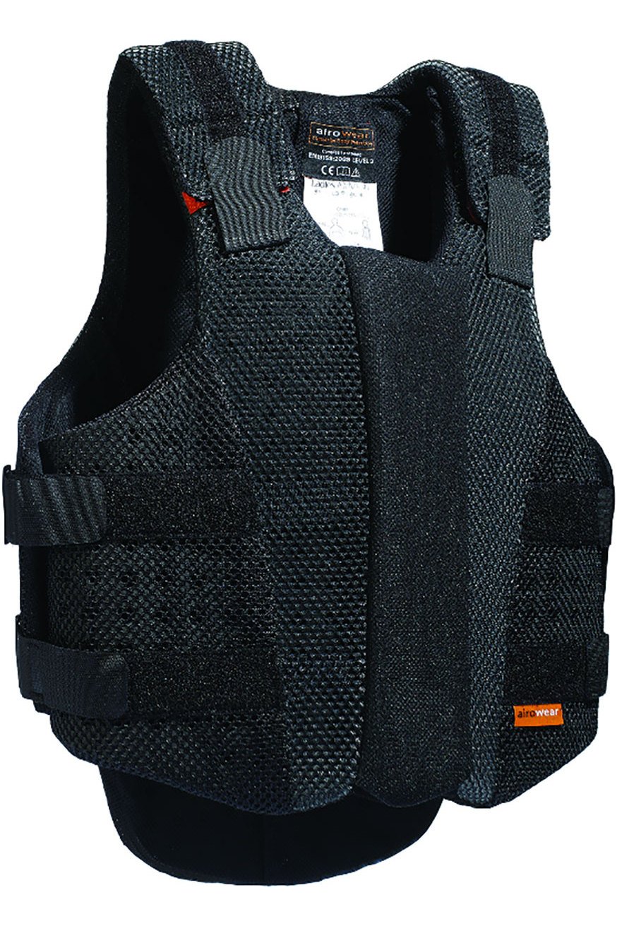AirowearAir Mesh Body Protector Black - Lightweight - 100% polyester body protector with 100% PVC nitrile protective material