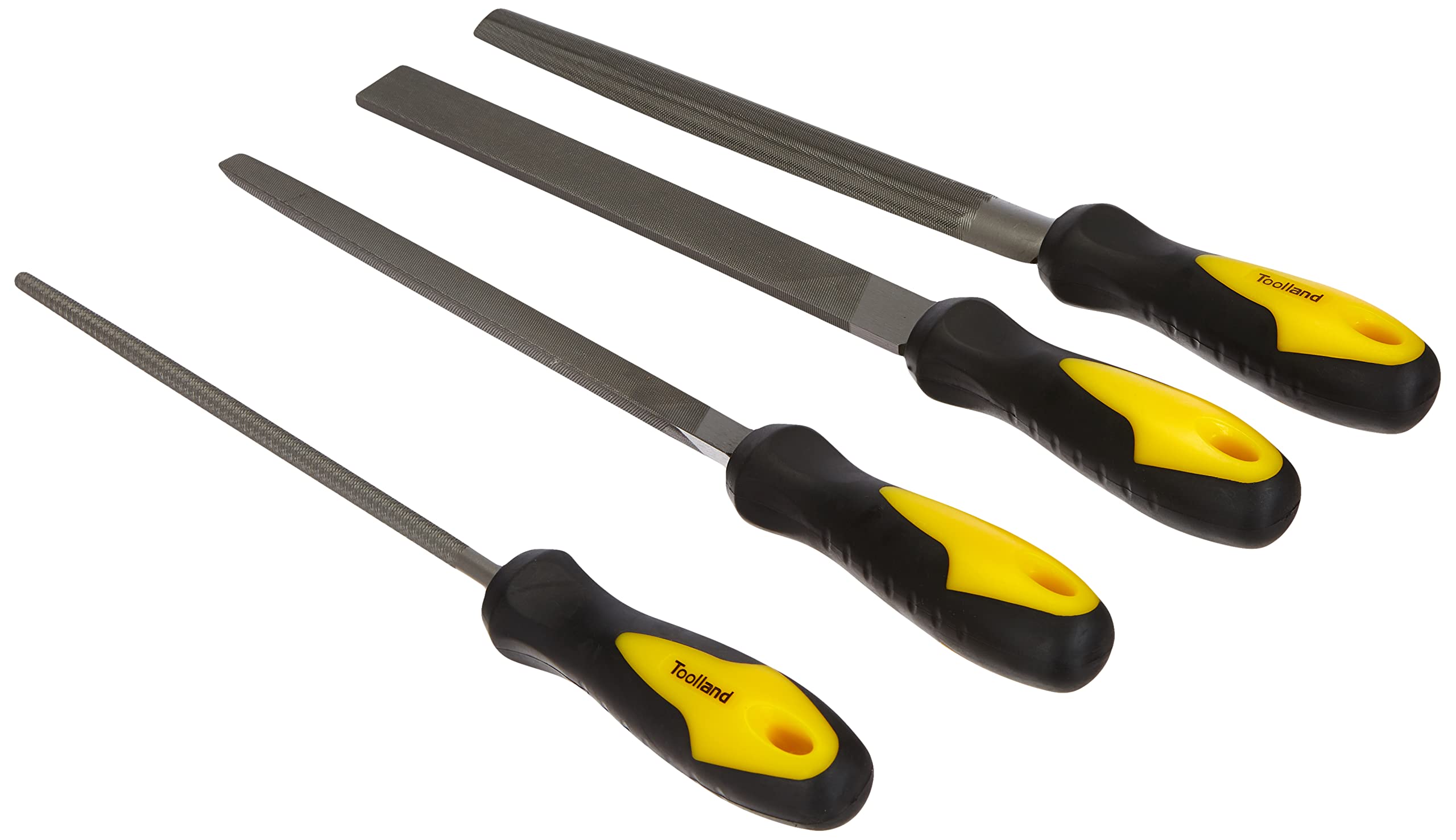 Perel 06776 – Set of 4 Files for Steel, 20cm, 8 Inch