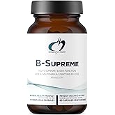 Designs for Health B-Supreme - B Vitamin Complex with B1, B2, B3, B6 + B12, Includes Active Folate (Methylfolate), TMG + Chol