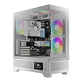 GAMDIAS White Mid Tower Gaming Computer Case
