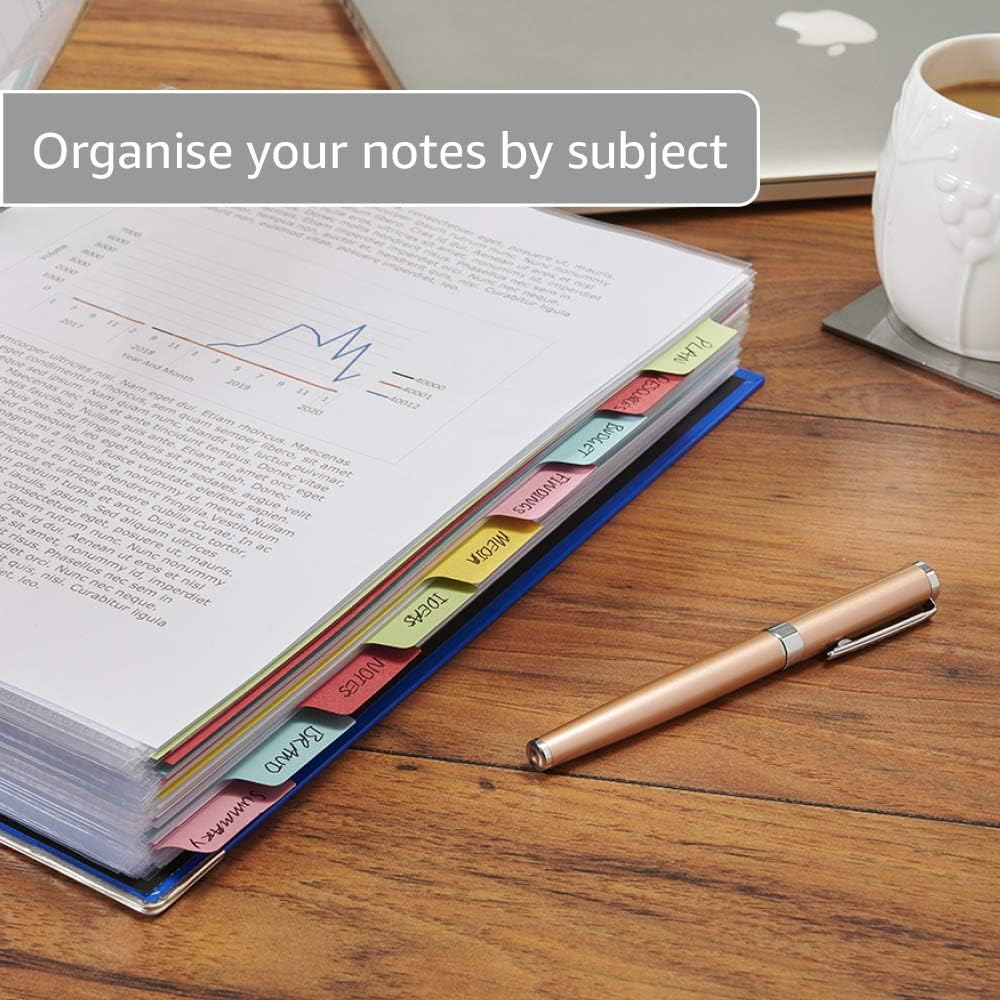Oxford Revision Pack - Revision 6 Pack, A4 Notebook, A4 Refill Pad, Record Cards, A4 Ring Binder, Punched Pockets and Dividers - Image 4
