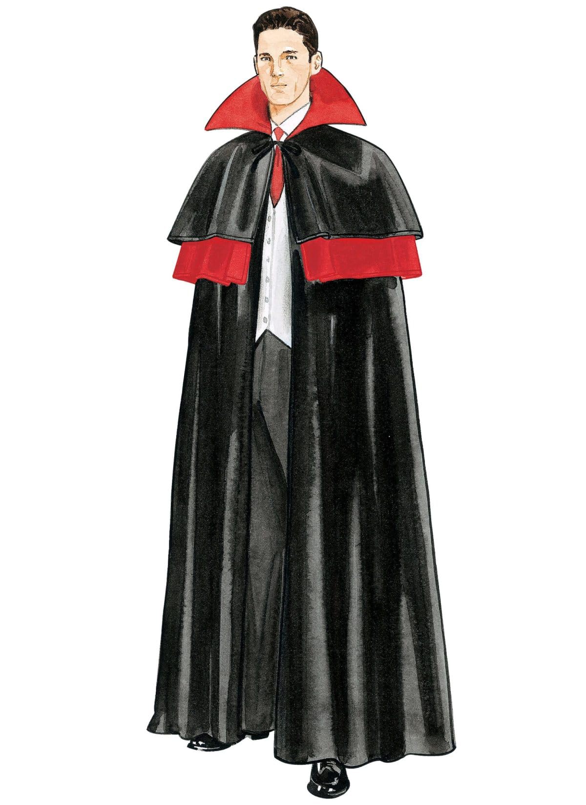 McCall's M4139 Misses'/Men's/Teen Boys' Lined & Unlined Cape Costumes Pattern OSZ (One Size)