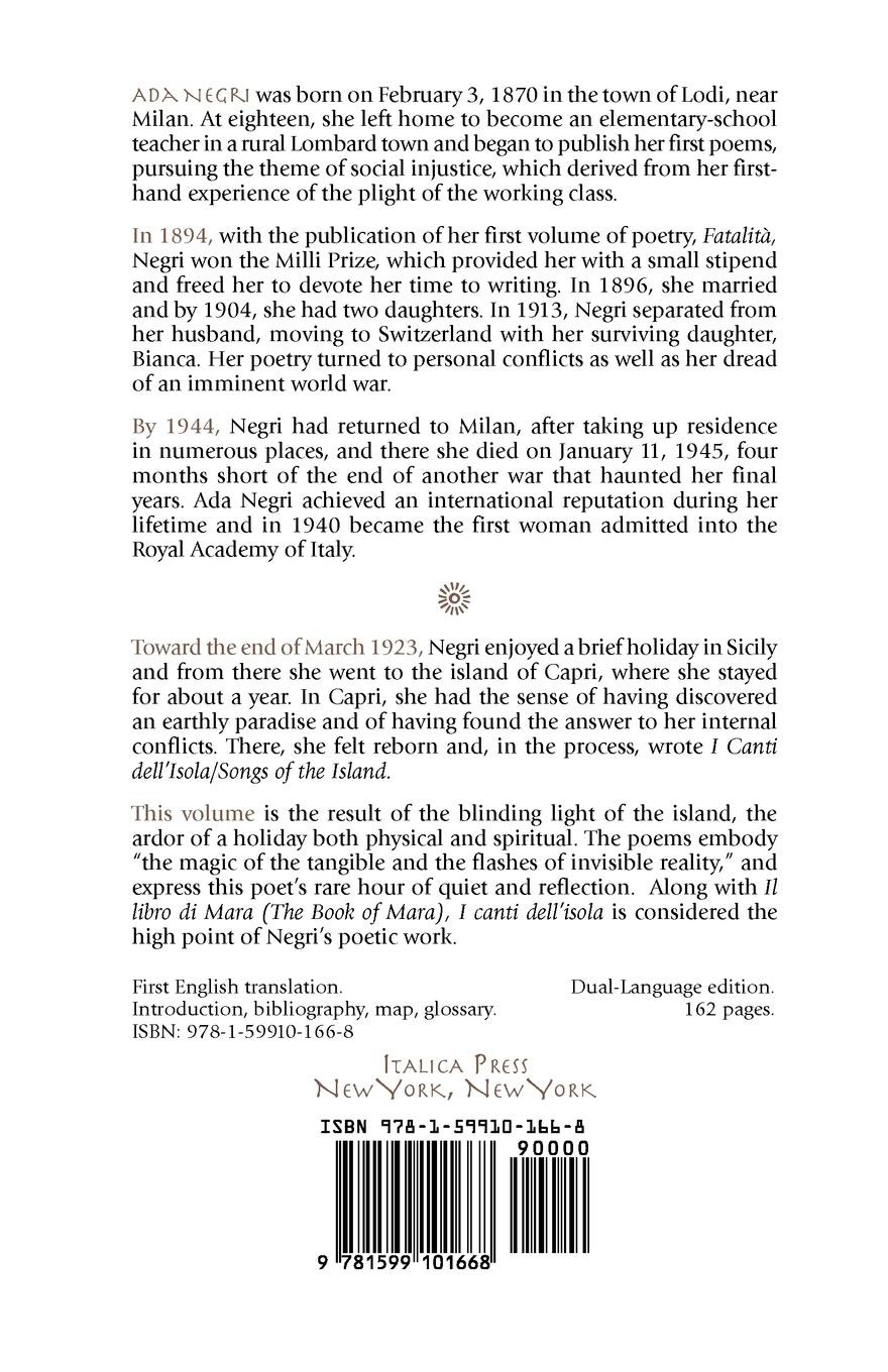 Songs Of The Island Negri Ada Costantini Maria A 9781599101668 Amazon Com Books