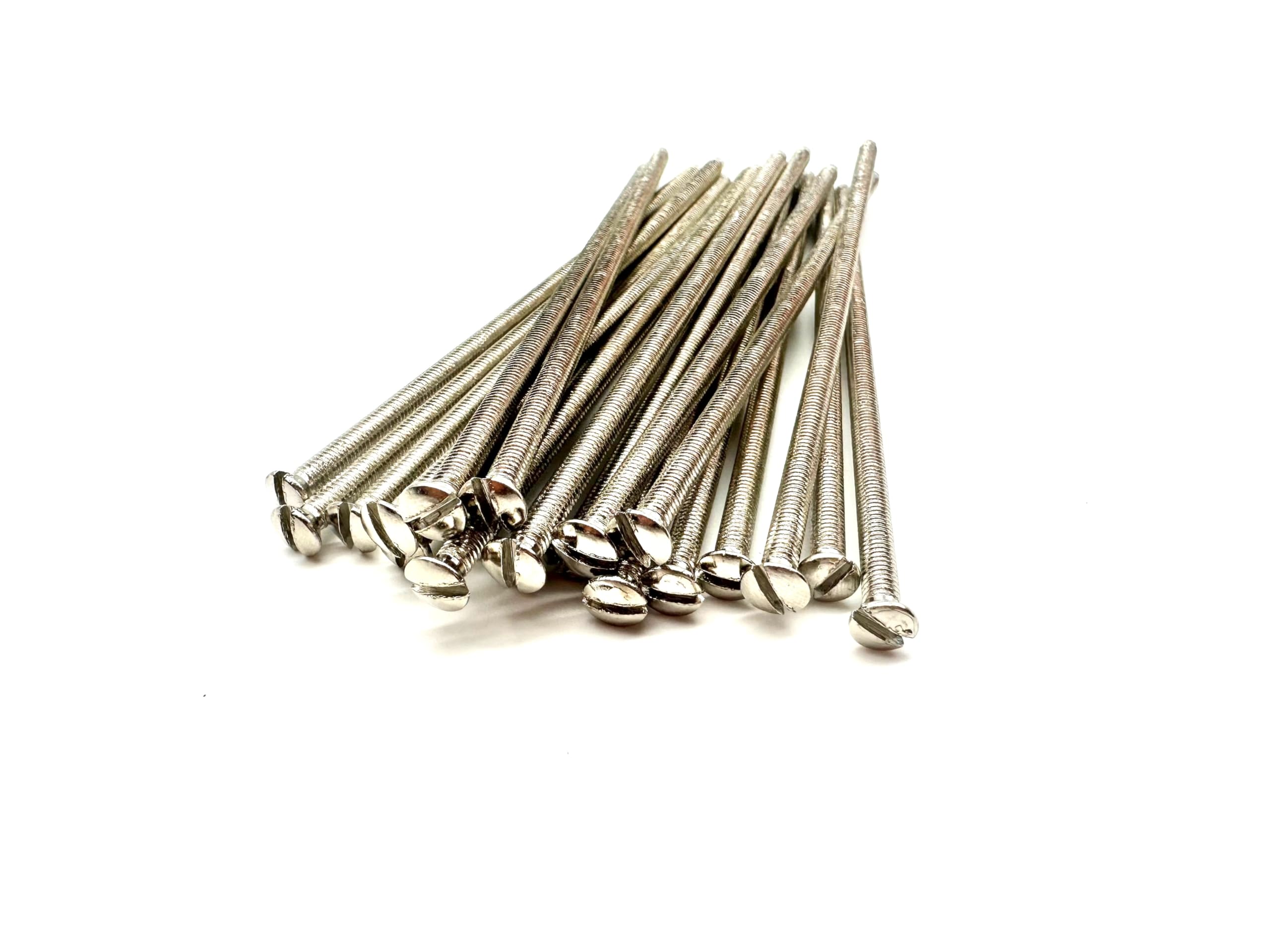 M3.5 x 100MM Electrical Socket Screws, Silver, For Switches, Light Switch, Plug Sockets, 3.5mm x 100mm, (20)