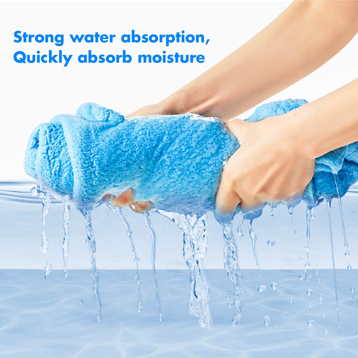 Baby Bath Towels, Premium Hooded Towel for Kids Highly Absorbent Coral Fleece Bathrobe for Boys Girls-27.5\