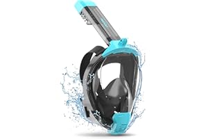 ACURE Full Face Snorkel Mask for Adult, SN04 Snorkeling Mask with Detachable Camera Mount, Dual Anti-Fog Design & Upgraded Br