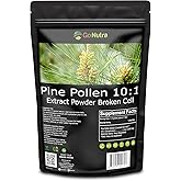 Go Nutra Pine Pollen Powder | Wild Harvested & Broken Cell Wall | Pure 10:1 Pine Pollen Extract, Antioxidant-Rich & Androgenic | Supports Health, Energy | Vegan, Non-GMO, Gluten Free | 6 Ounce