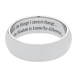 Men's & Women's Serenity Prayer Ring - God Grant Me